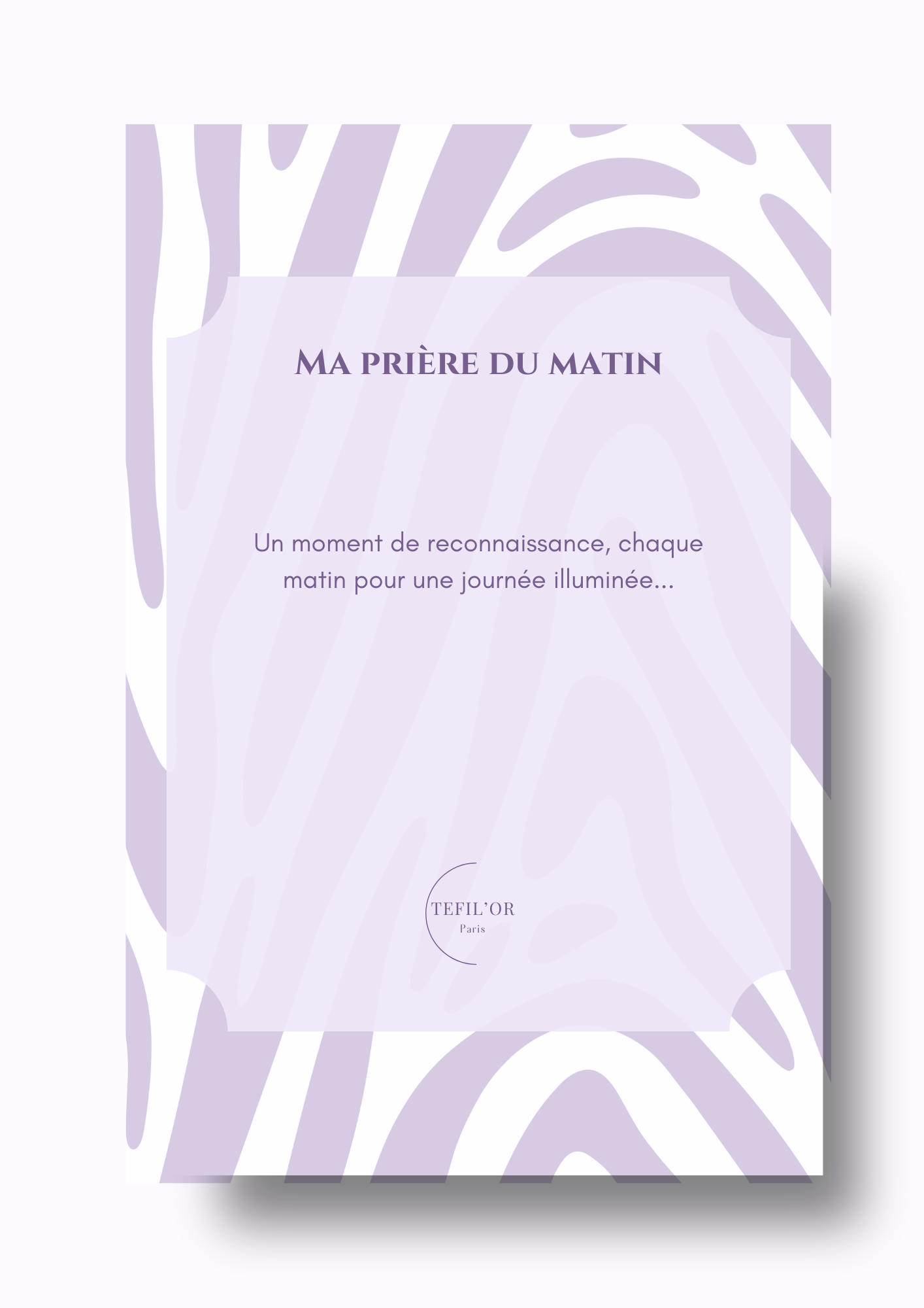 Ma prière du matin