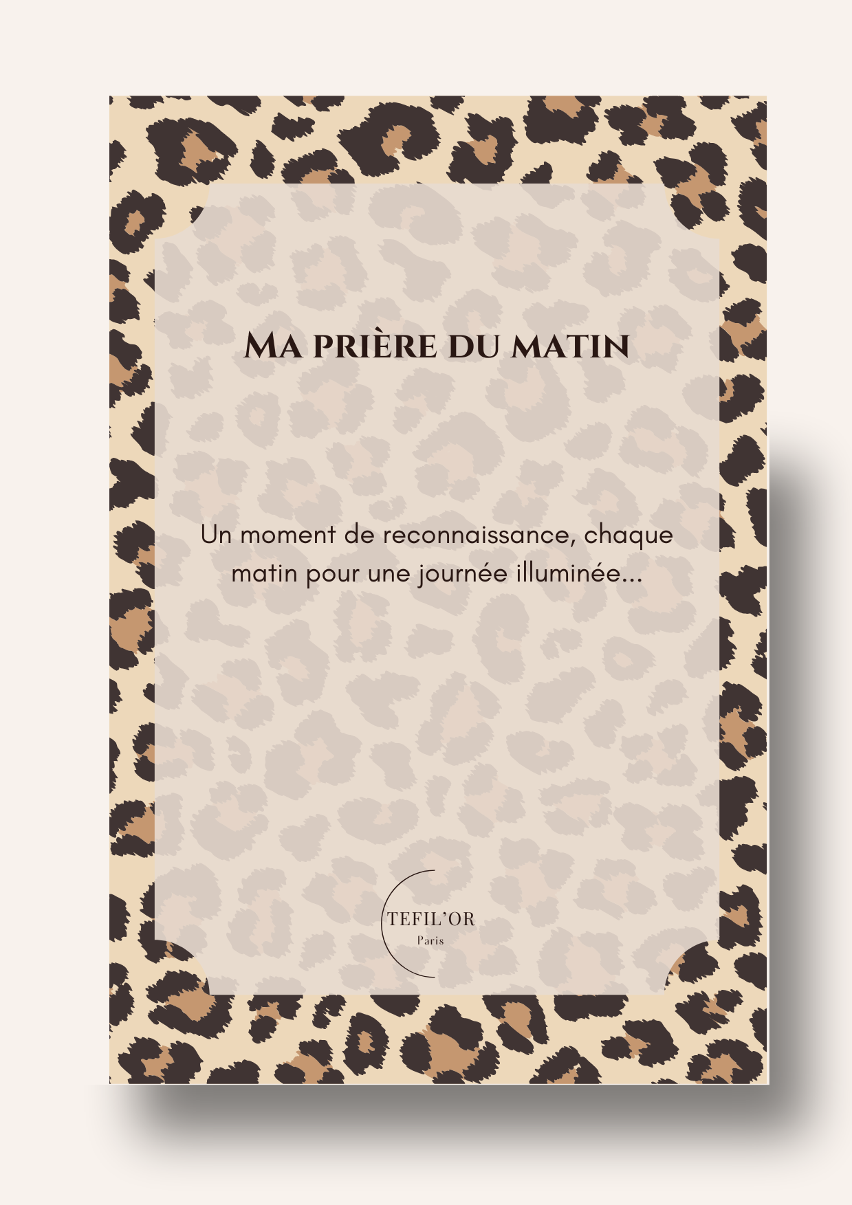 Ma prière du matin